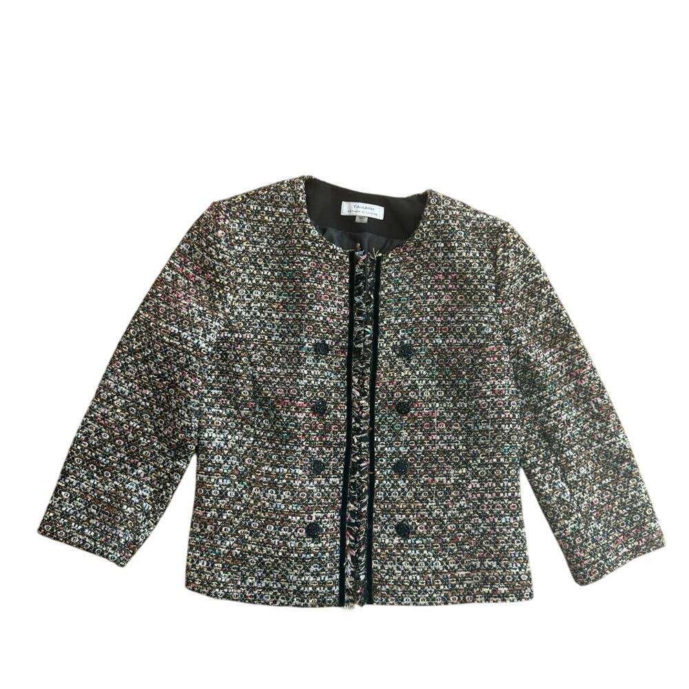 Tahari By Arthur S. Levine Women's Tweed Jacket & Pencil Skirt Set Size 14